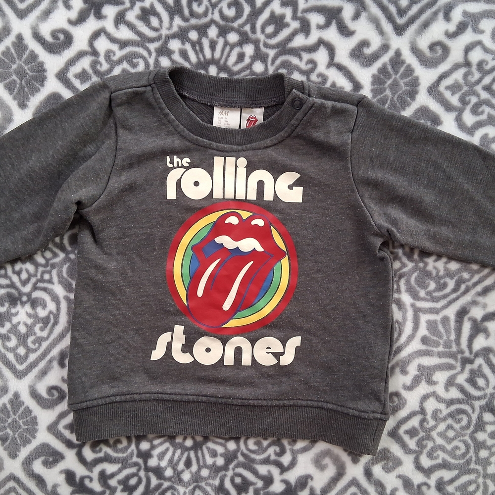H&M Gray Rolling Stones Bsby Sweatshirt